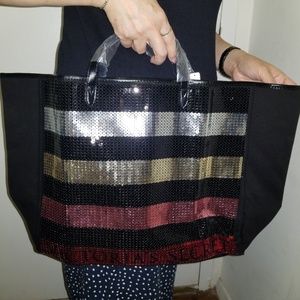 NWT Victoria's Secret Sparkly Tote Bag